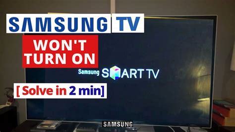 samsung tv won't turn on